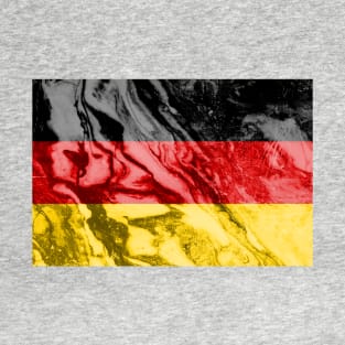 Flag of Germany - Marble texture T-Shirt